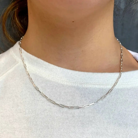 Paperclip Chain Basic Layering Necklaces