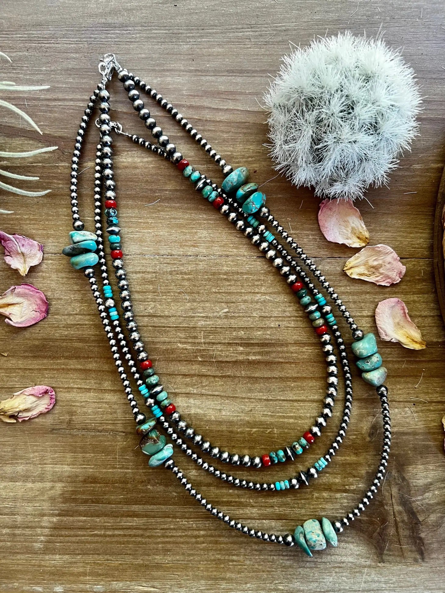 3 Strand Navajo Pearl Bracelet