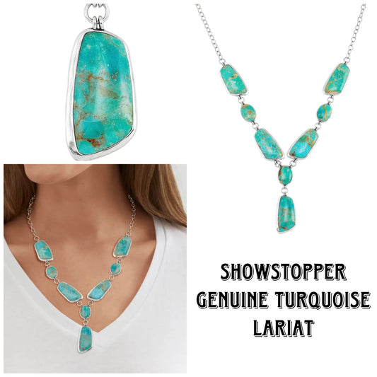 Showstopper Turquoise Lariat